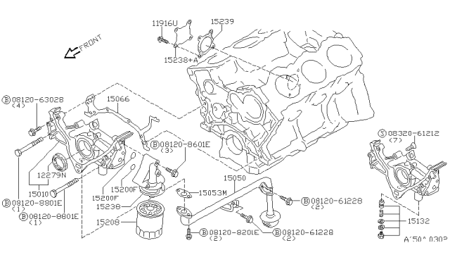 1999 Nissan Pathfinder Oil Filter Location