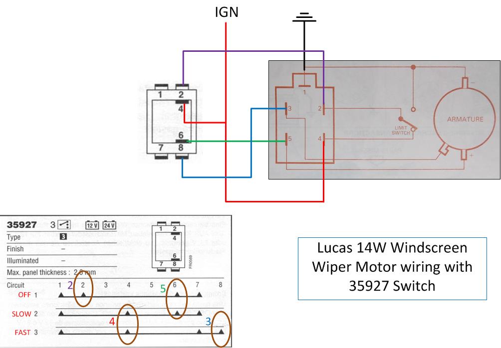 2 Speed Wiper Motor Wiring Diagram