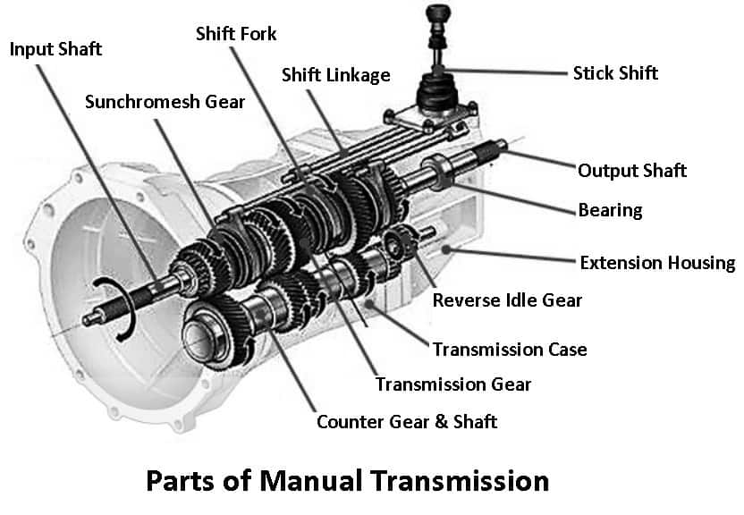 Manual Transmission Components Diagram