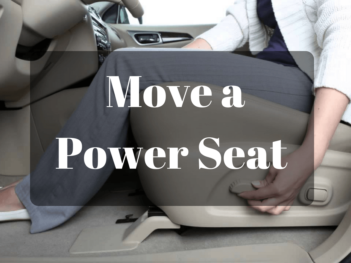 How To Move Electric Seat Manually Manually