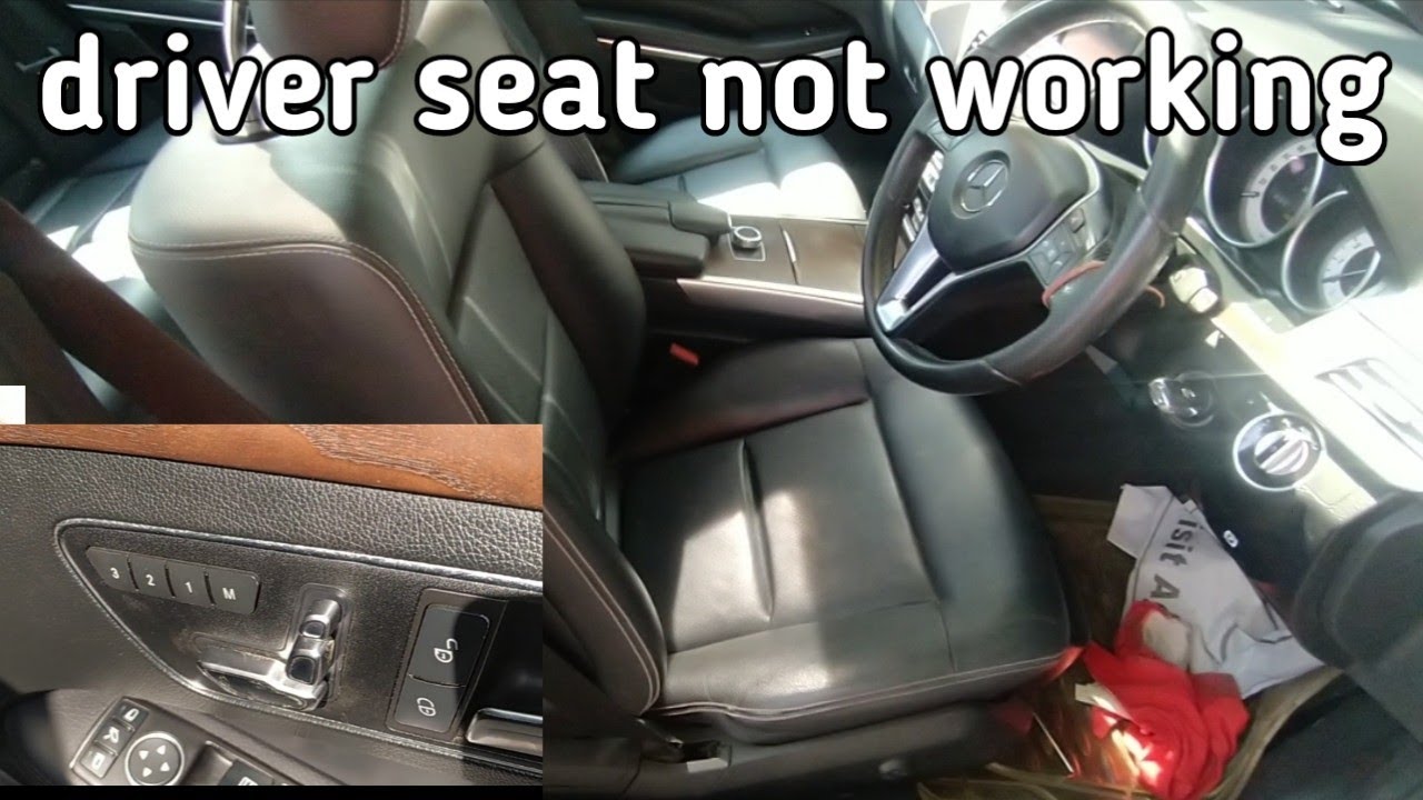 How To Move Power Seats Manually Mercedes Benz seat adjustment not working - YouTube