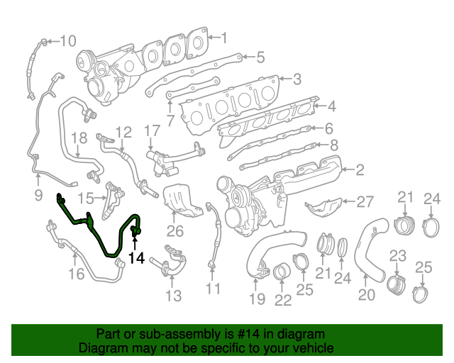 2013 Mercedes Gl450 Coolant Hose Diagram