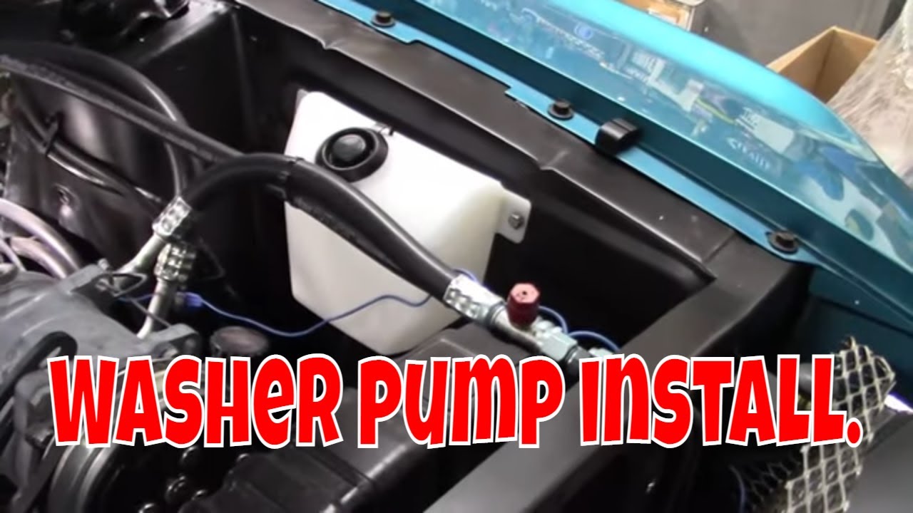 How To Install A Windshield Washer Pump Mustang windshield washer pump install. Jade part 93. - YouTube