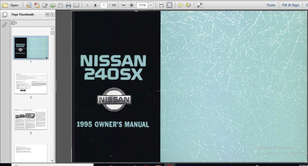 A Reference To The Official Nissan 240sx Owner's Manual