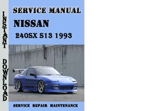 Technical Documentation Of 1993 Nissan 240sx Variants