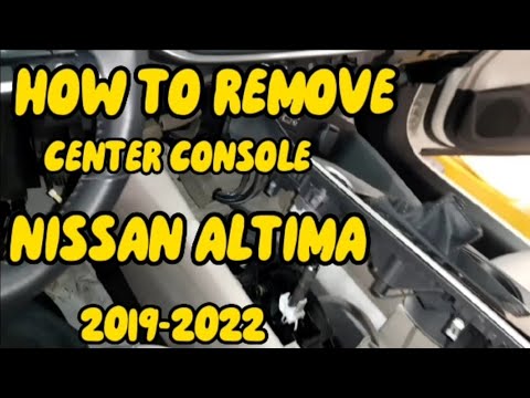 2018 Nissan Altima Center Console Removal