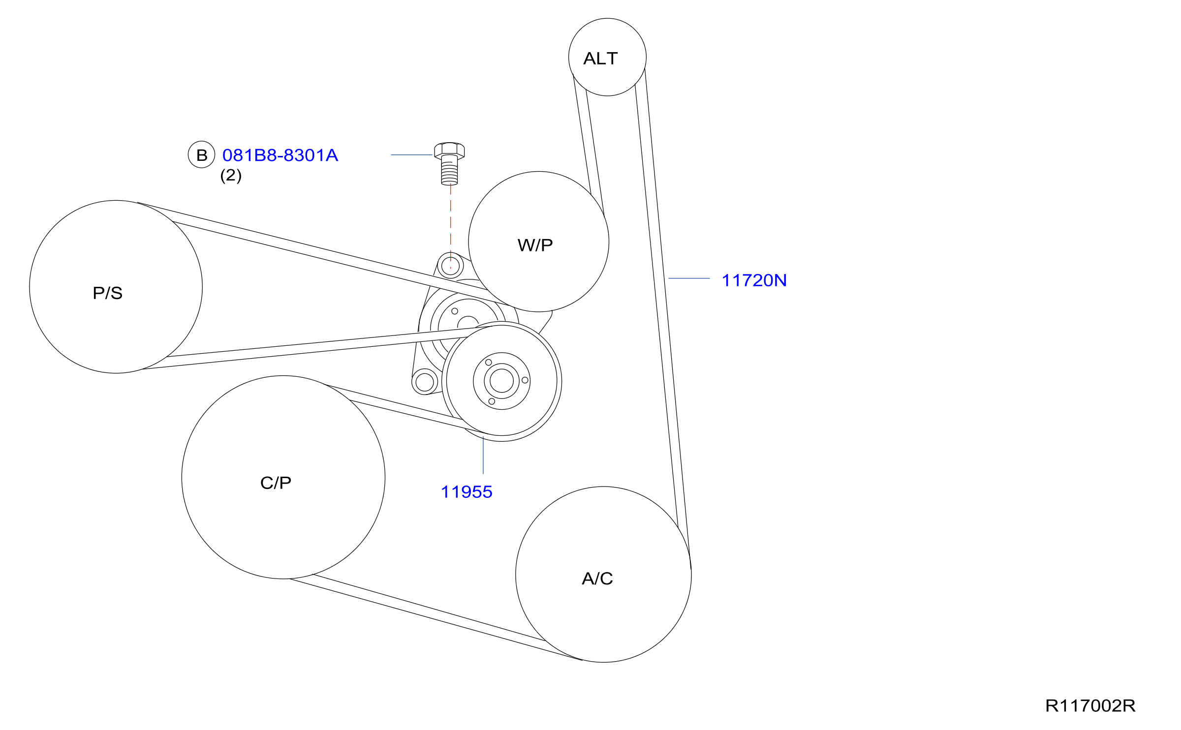 2016 Nissan Altima 2.5 Serpentine Belt Diagram