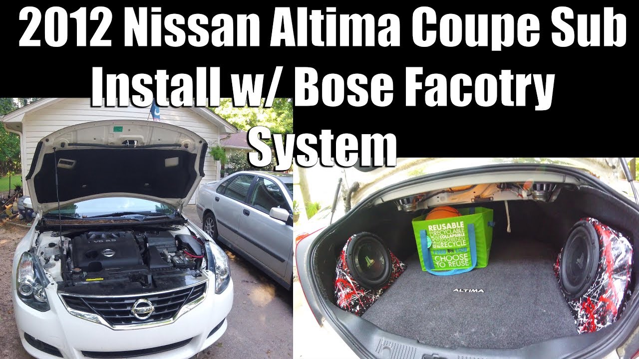 2020 Nissan Altima Subwoofer Install
