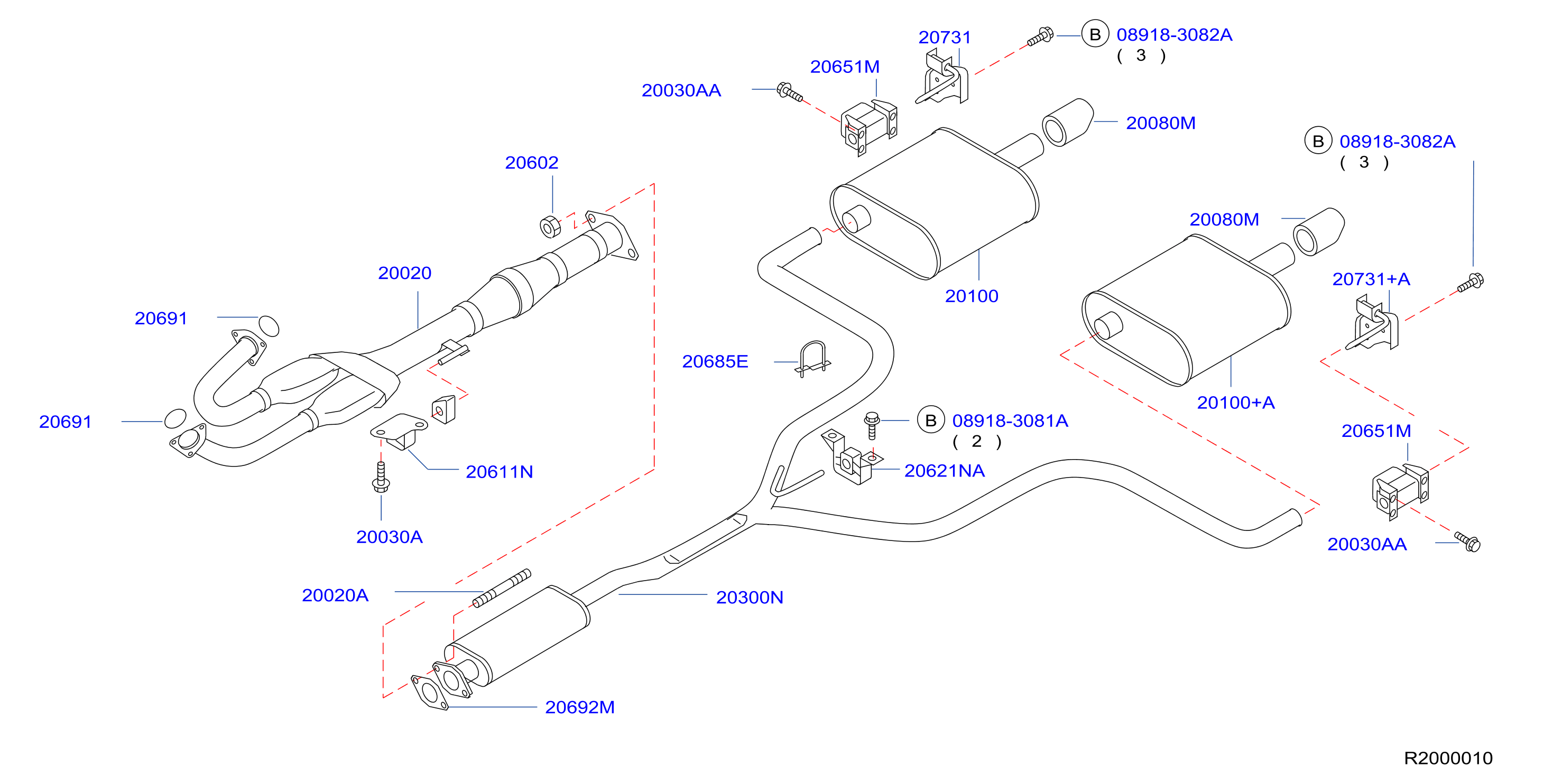 2003 Nissan Altima Exhaust System Diagram