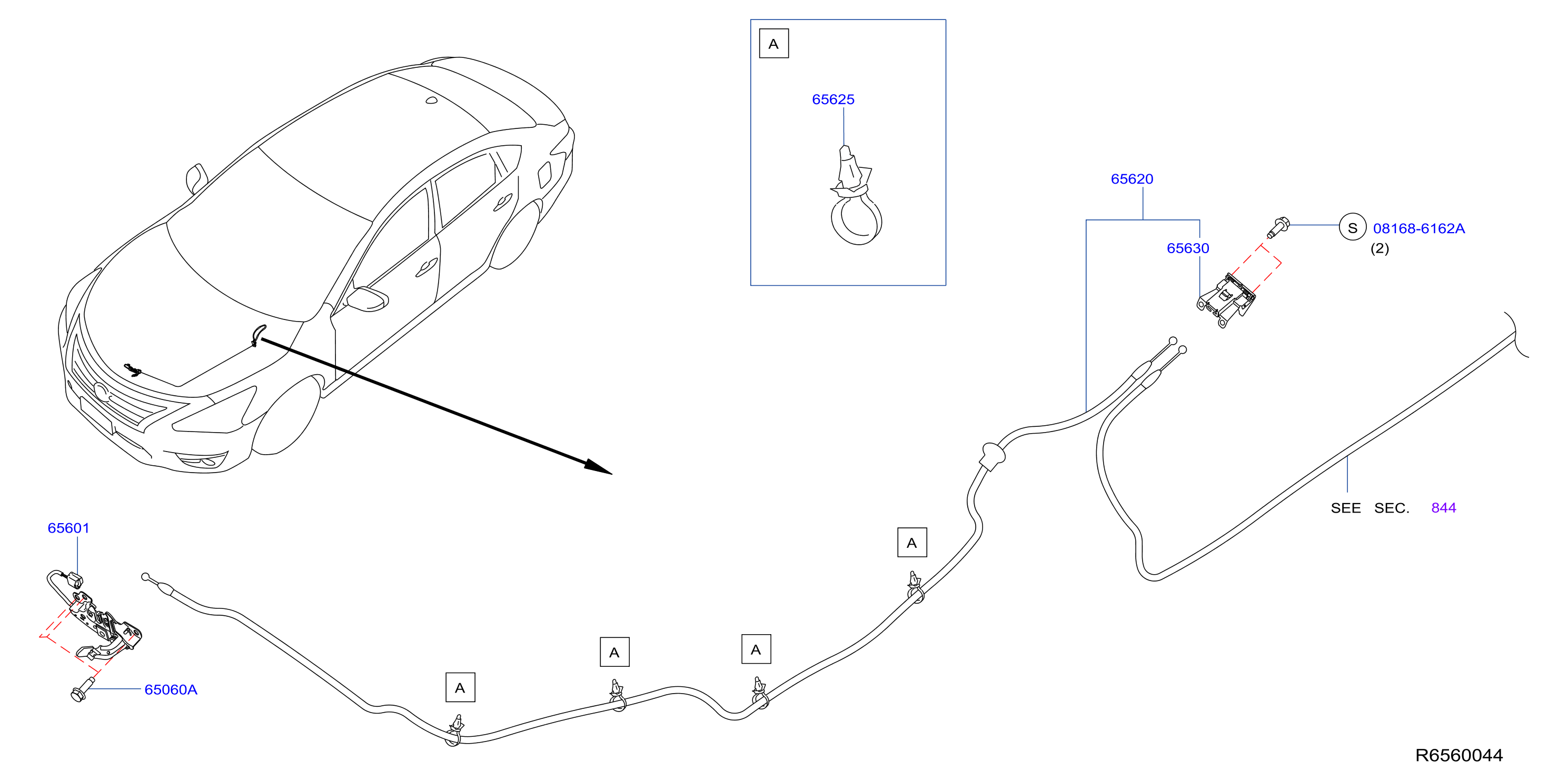 Nissan Altima Hood Release Cable Broken