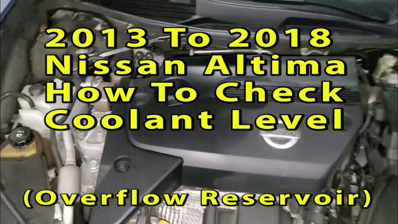 2013 Nissan Altima Coolant Capacity