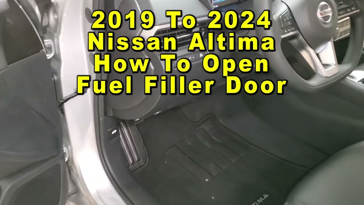 How To Open Nissan Altima Gas Tank Nissan Altima How To Open Fuel Filler Door Fill Tank At Gasoline Petrol