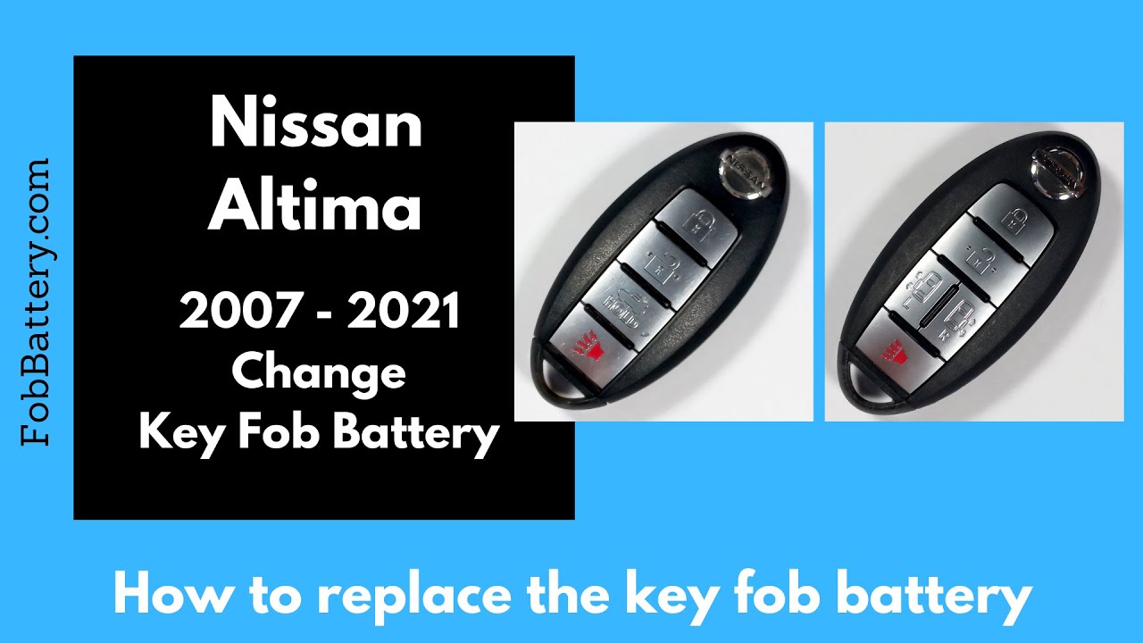 2017 Nissan Altima Key Fob Battery Size