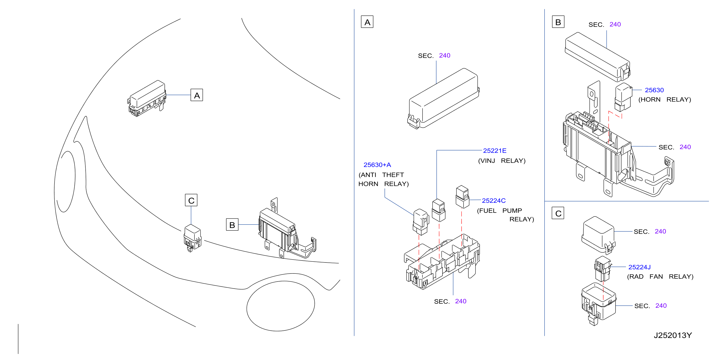 2015 Nissan Altima Starter Relay Location