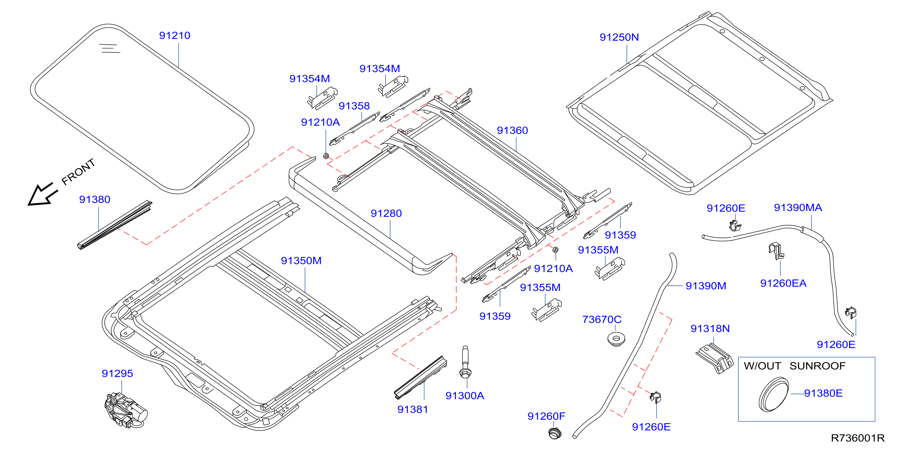 2015 Nissan Altima Sunroof Drain Location