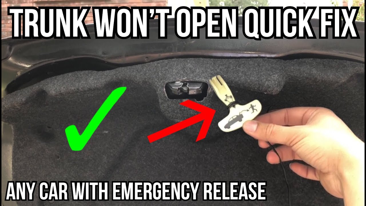 Nissan Altima Trunk Wont Open