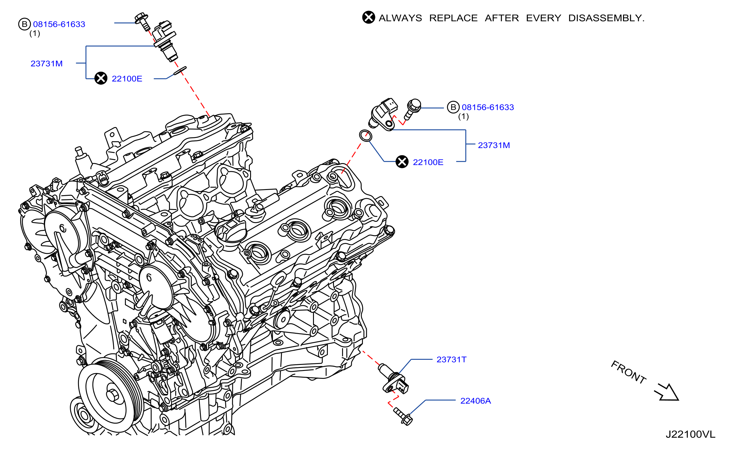 Nissan Camshaft Position Sensor Location