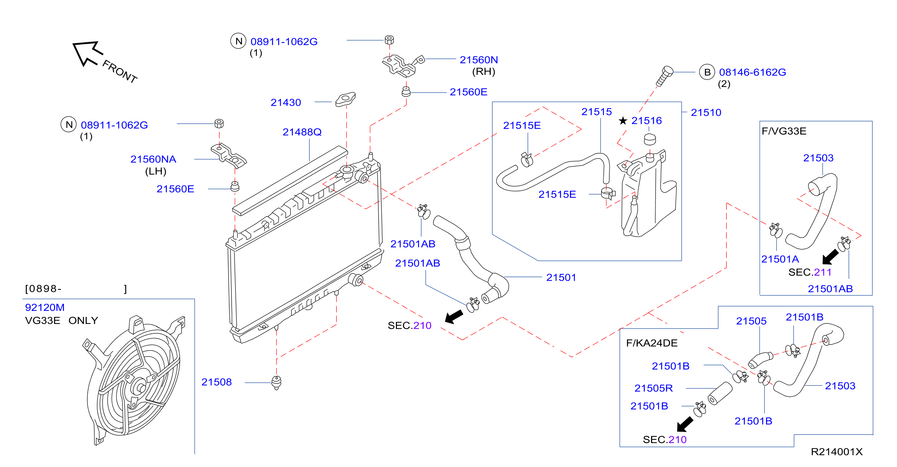2006 Nissan Frontier Cooling System Diagram