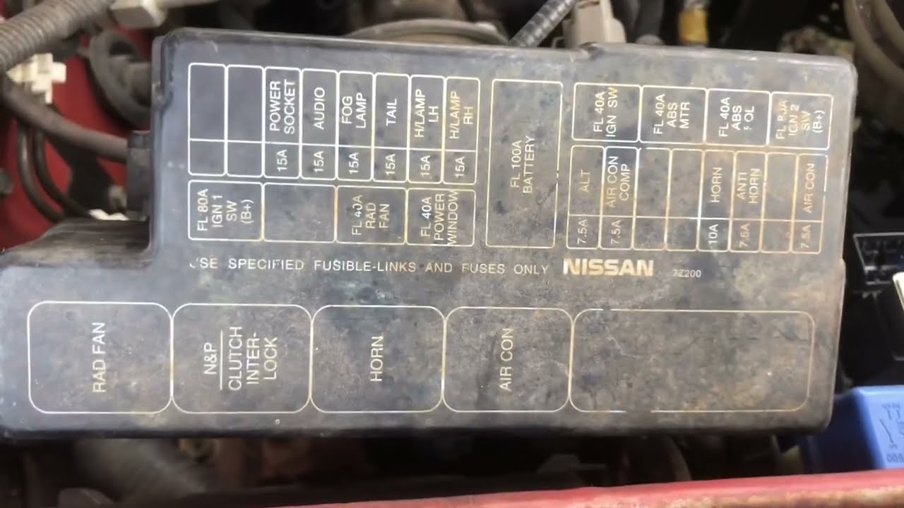 2000 Nissan Frontier Fuse Box Diagram