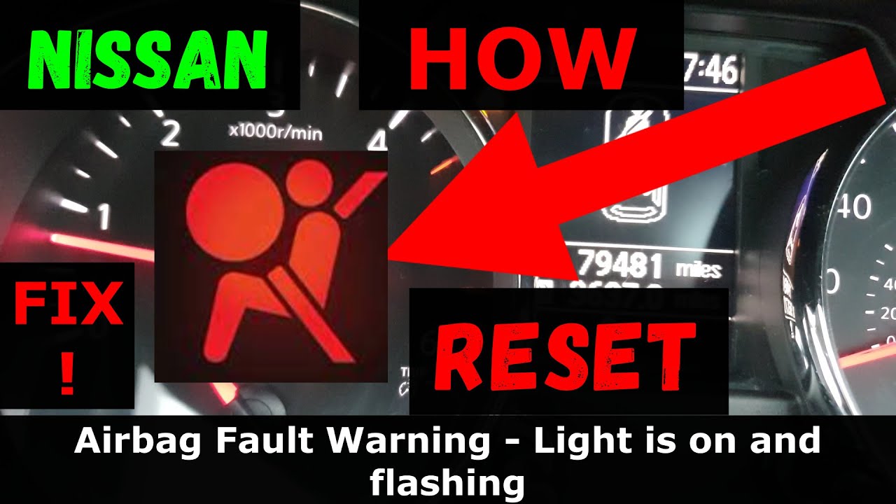 How To Remove The Airbag Light NISSAN - How To RESET / FIX Airbag Light in 2 min - Fast & Easy! No