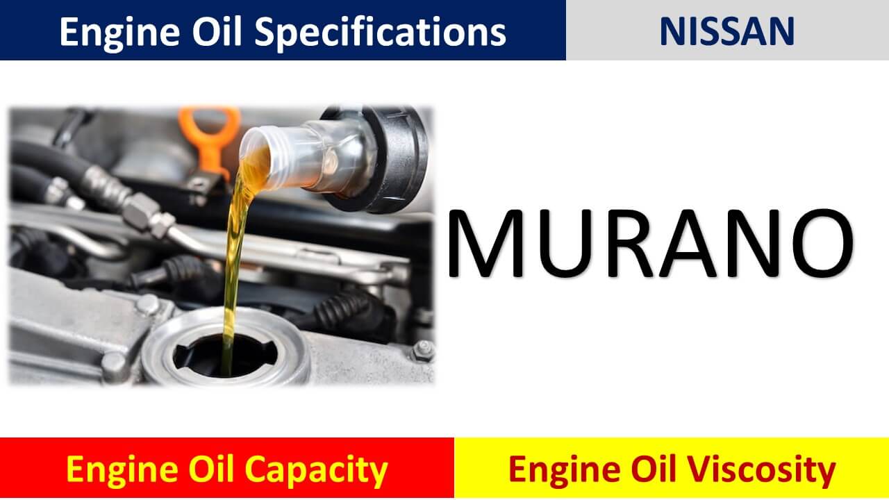 2006 Nissan Murano 3.5 Oil Capacity