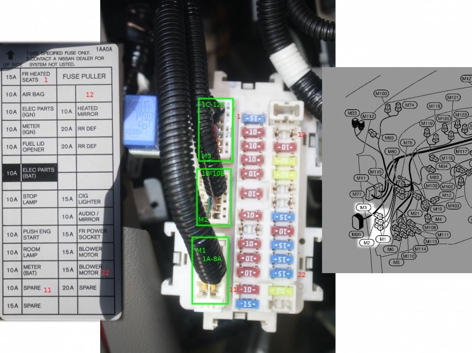 2014 Nissan Murano Fuse Box Diagram