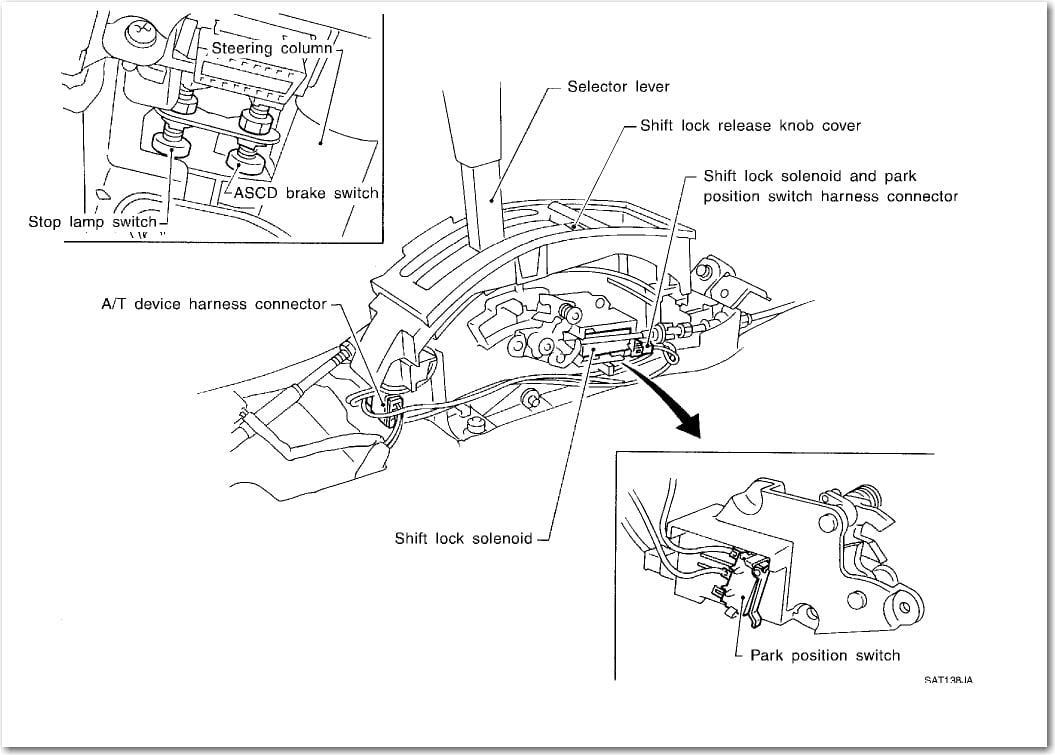 2011 Nissan Pathfinder Shift Lock Solenoid