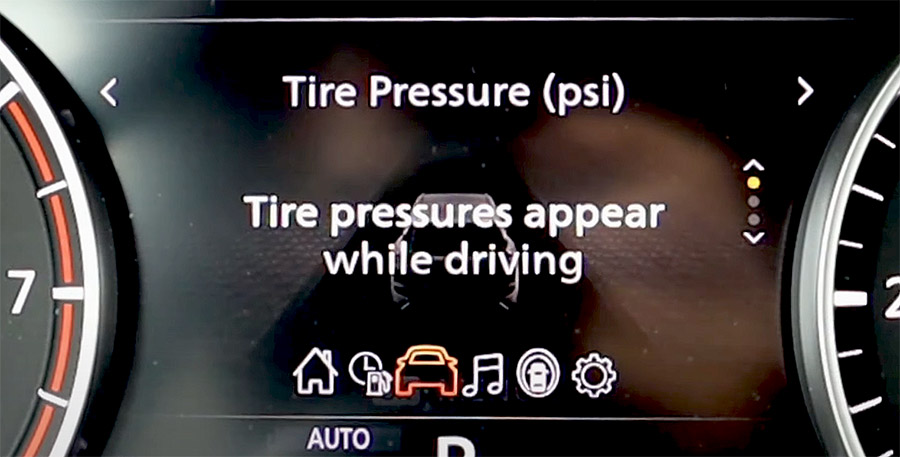 Tire Pressure In Nissan Rogue