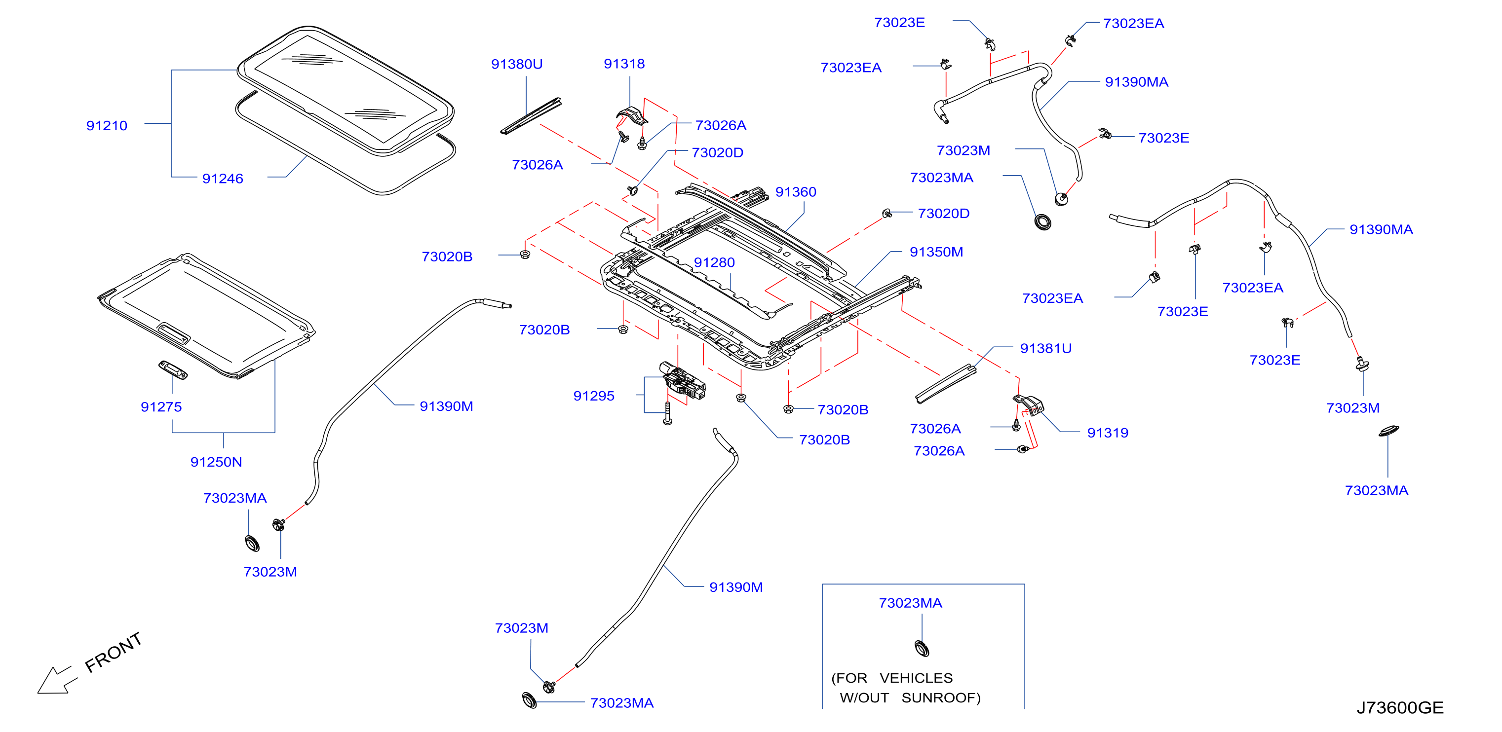 2016 Nissan Rogue Sunroof Drain Location