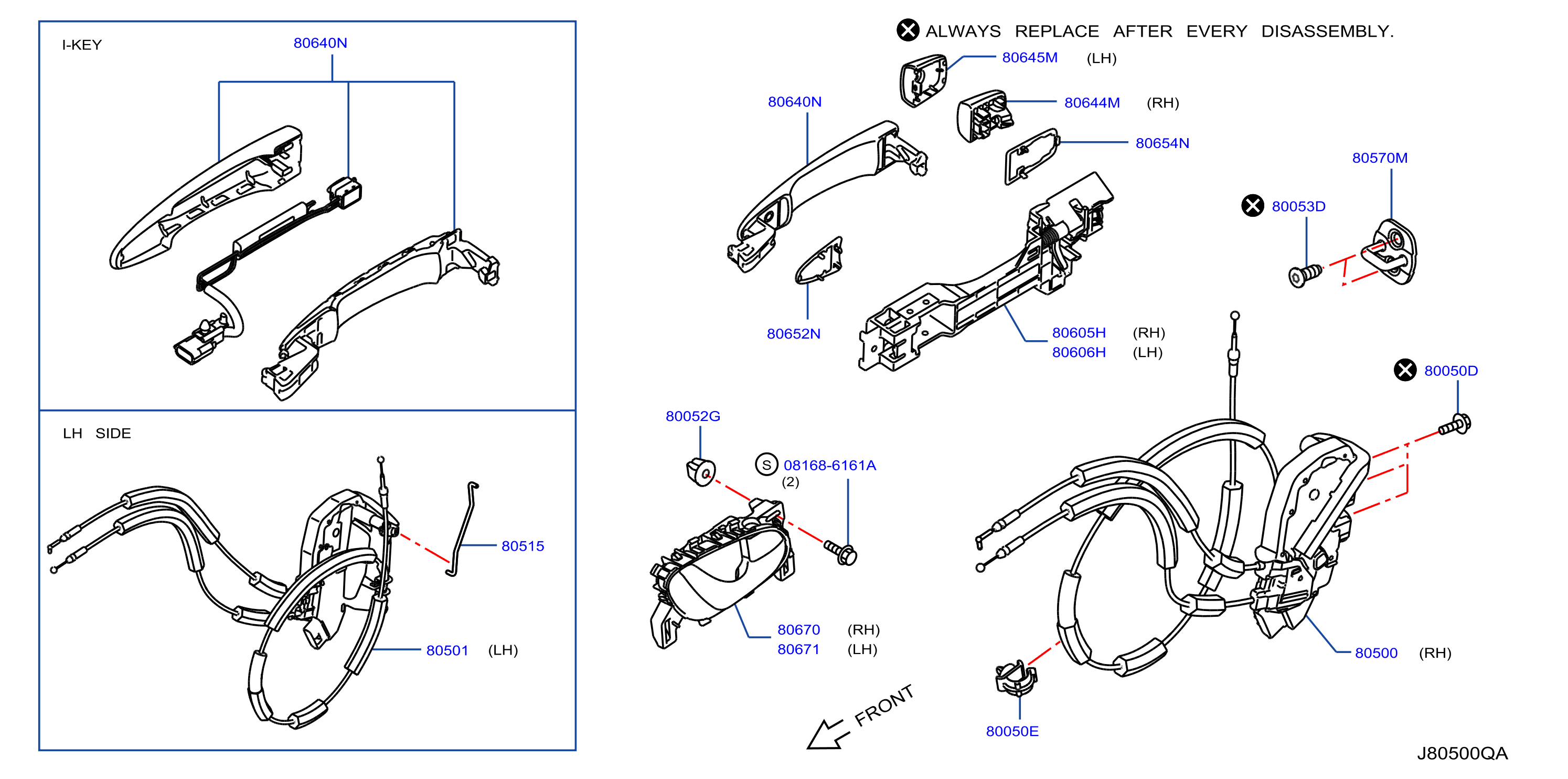 2019 Nissan Sentra Door Handle Replacement