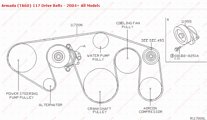2007 Nissan Titan Serpentine Belt Diagram