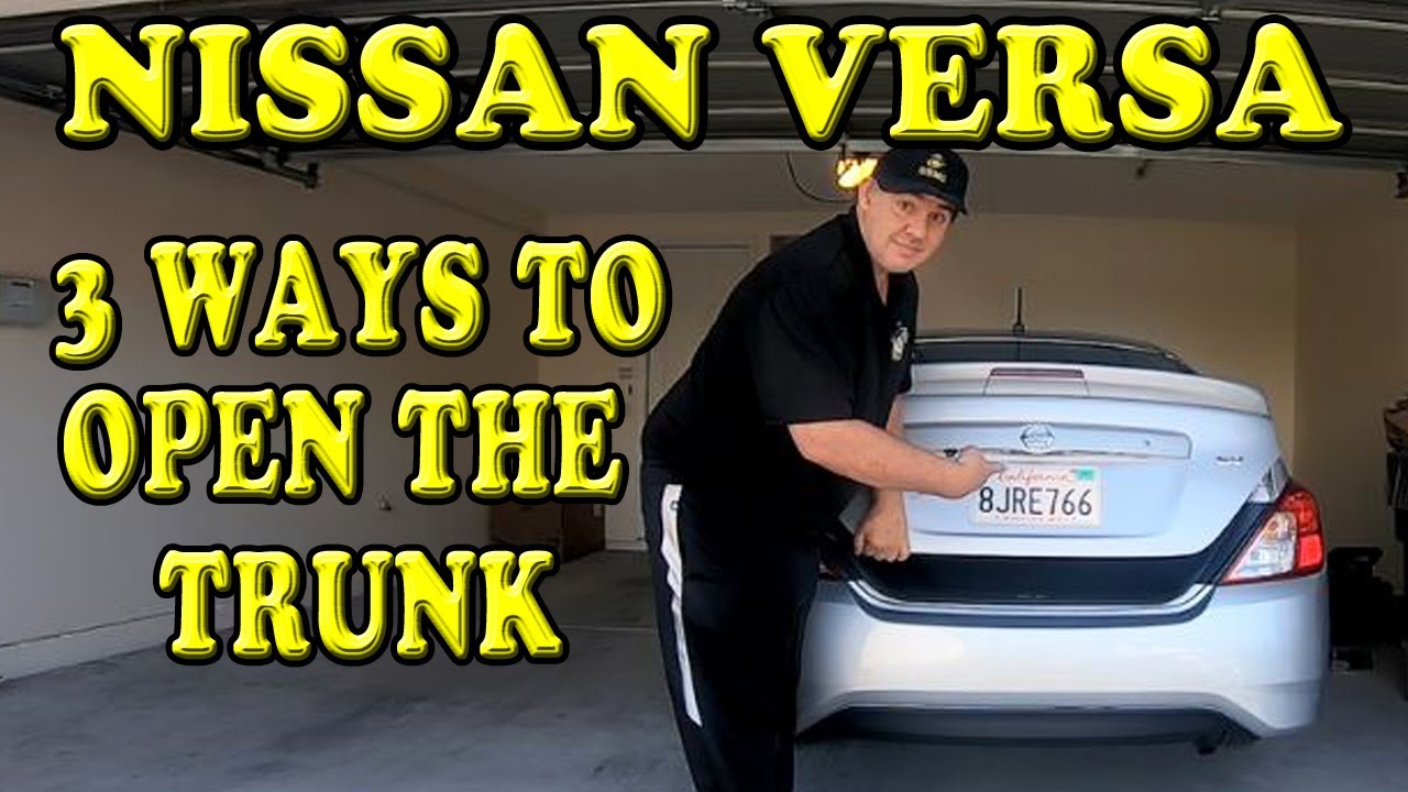 How To Open Nissan Versa Trunk From Inside