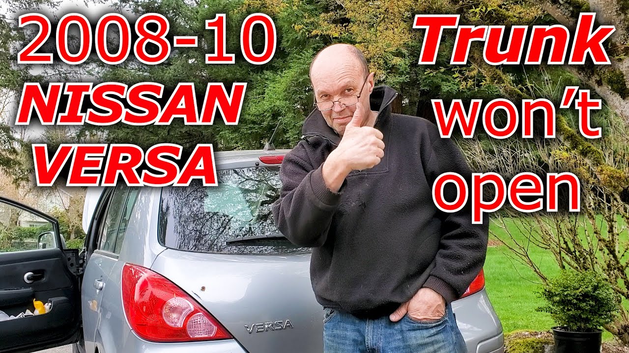 How To Open Nissan Versa Trunk From Inside Nissan Versa Trunk Won't Open, How to Fix - YouTube