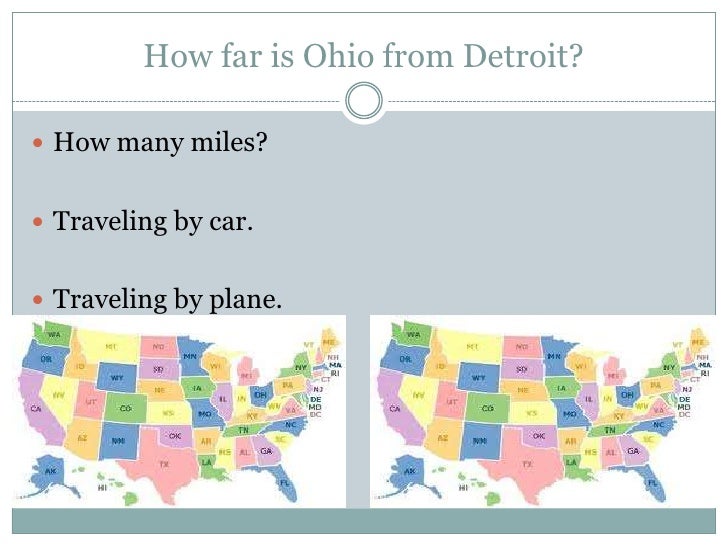 How Far Is Ohio From Me By Car