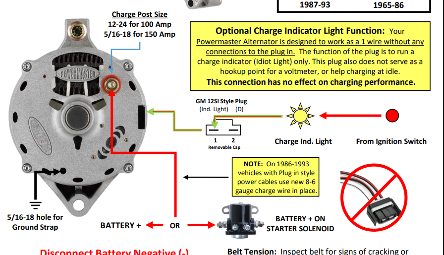 Ford 1 Wire Alternator Wiring Diagram