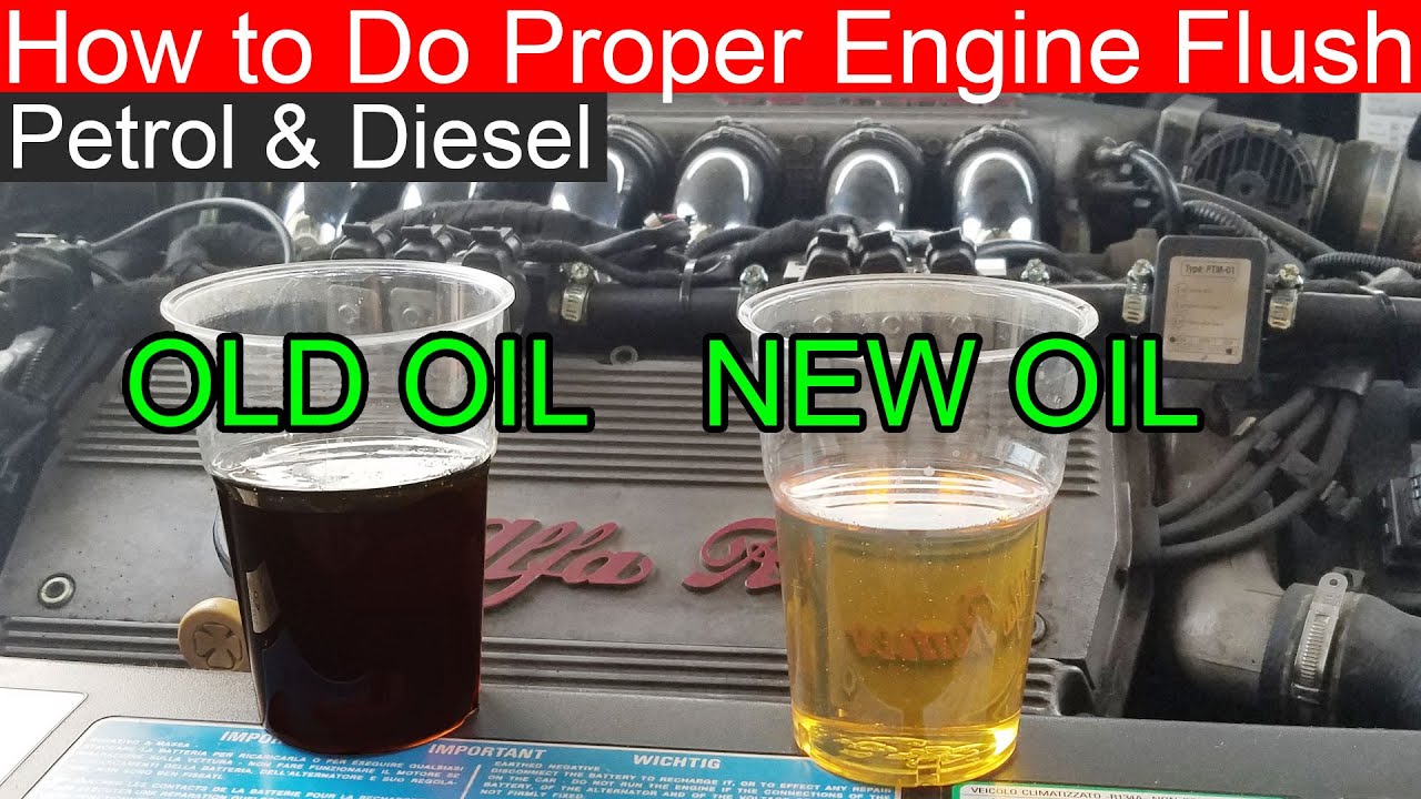 Flush Engine With Diesel Fuel