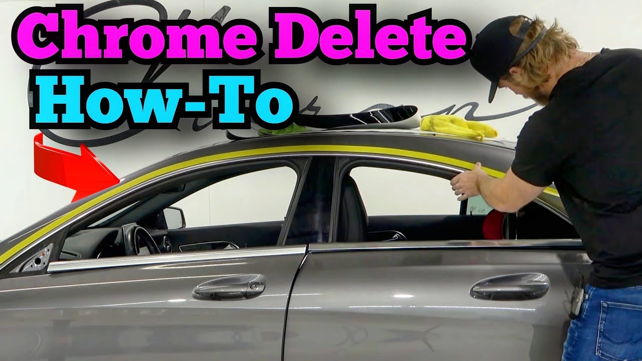 How To Restore Chrome Trim On A Car POV DIY How To Wrap Over Chrome Trim - Pre-Tucking Trick / Technique
