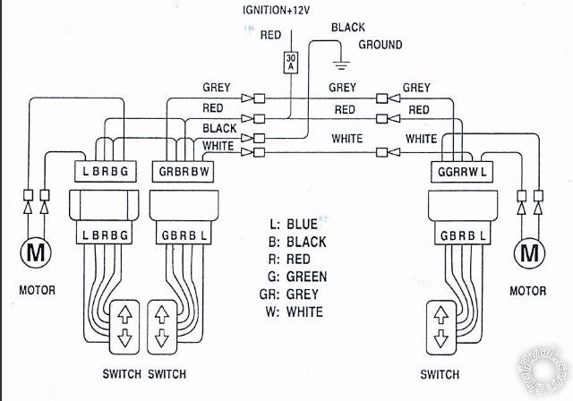 Chevy Power Window Switch Wiring Diagram