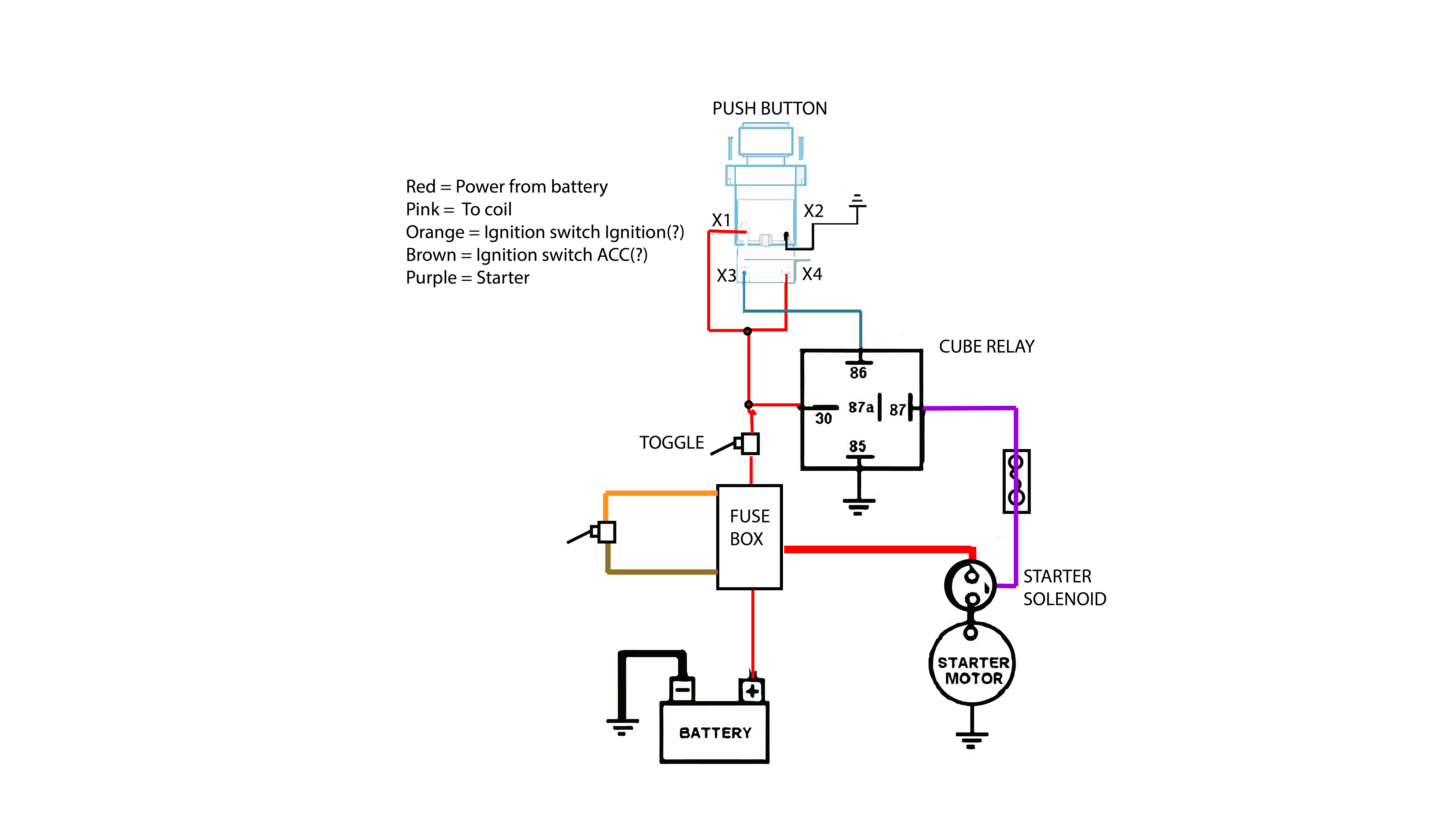 How To Wire Push Button Start Push button start with ACC toggle, Need edumacation! - Ignition and