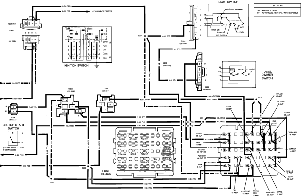C1500 1992 Chevy Truck Wiring Diagram