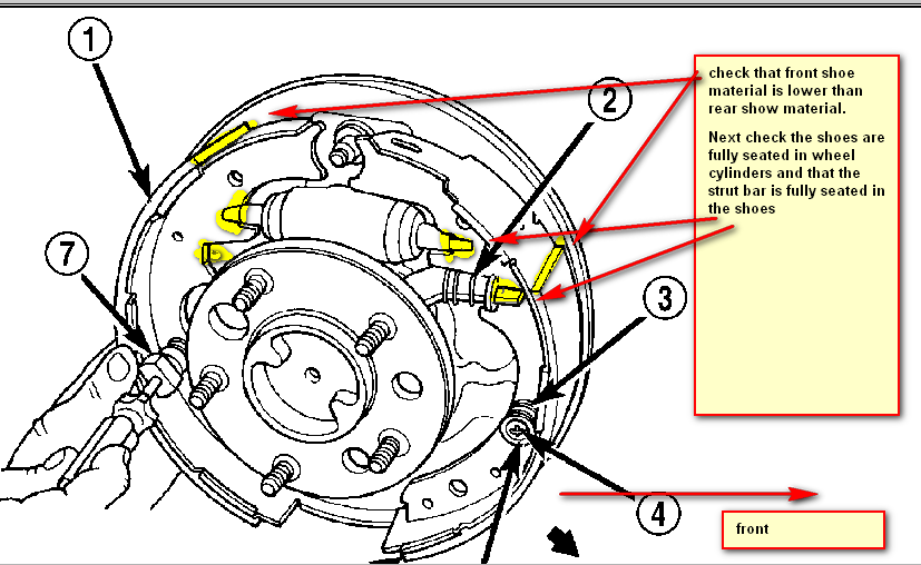 2001 Dodge Ram 1500 Rear Drum Brake Diagram