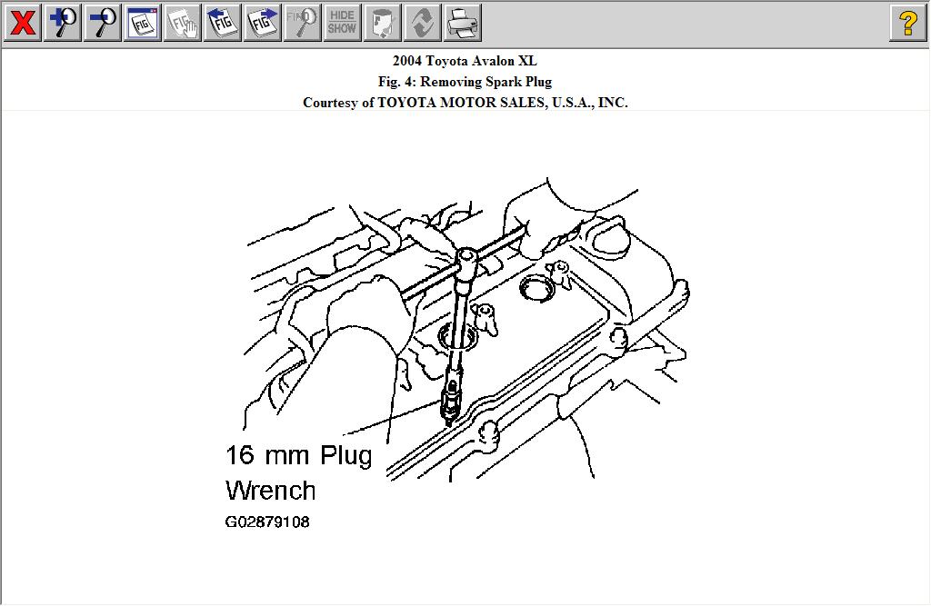 2007 Toyota Avalon Ignition Coil Diagram