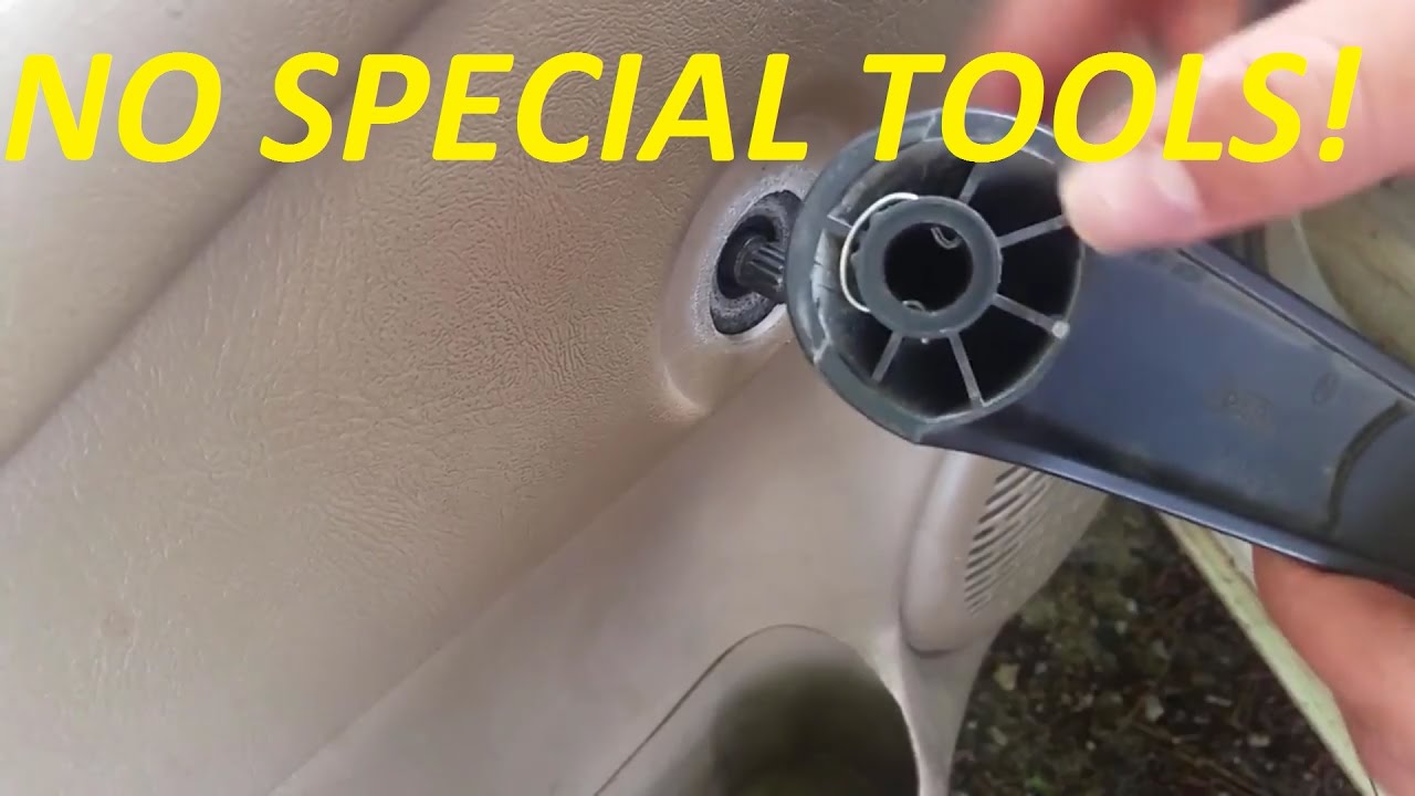 How To Remove A Manual Window Crank