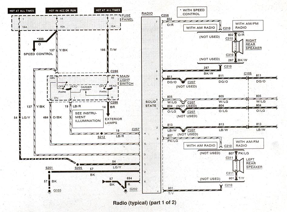94 Ford Ranger Stereo Wiring Diagram