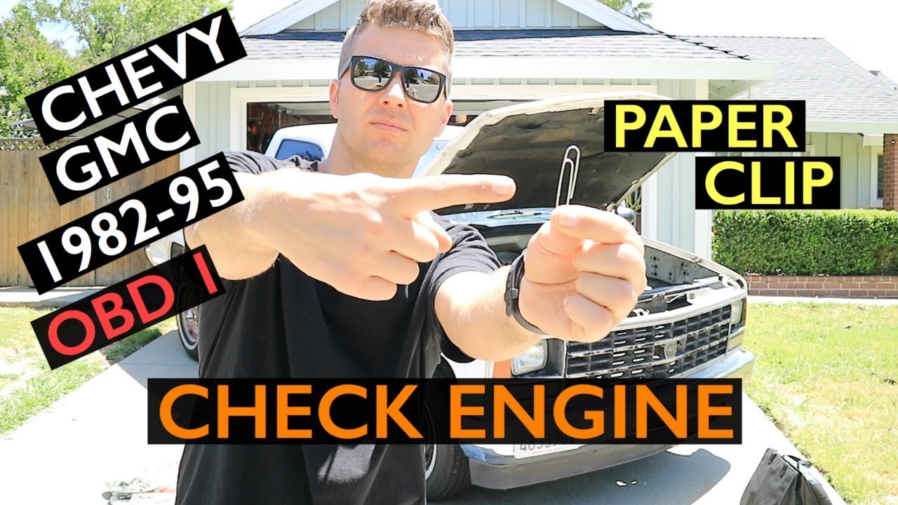 How To Check Engine Code Without Scanner Read OBD1 CHECK ENGINE Codes CHEVY GMC 1982-1995 without Reader using a