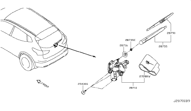 Nissan Rogue 2018 Wiper Size