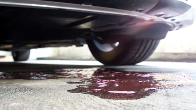 Red Fluid Leaking From Car When Parked