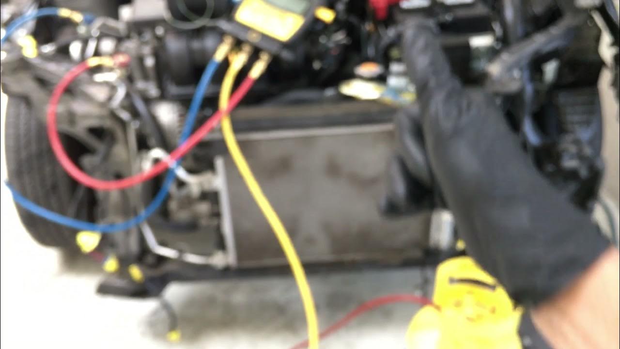 How To Put Freon In 2017 Nissan Sentra Refrigerant recovery 2019 Nissan Sentra - YouTube