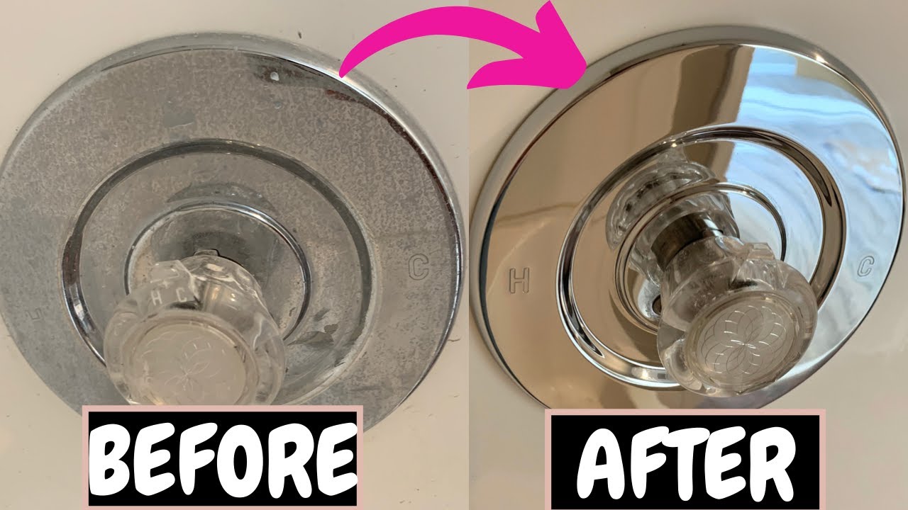 How To Remove Water Spots From Chrome Remove Hard Water Stains on Chrome Using The Pink Stuff Cleaner - YouTube