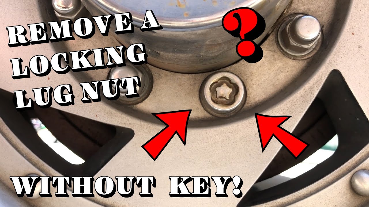 How To Remove A Wheel Locking Nut Without The Key Remove Locking Lug Nut Without Key - YouTube
